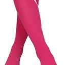 2 Pairs Breast Cancer Awareness Compression Socks Pink Softball Soccer Football Socks (Pink)