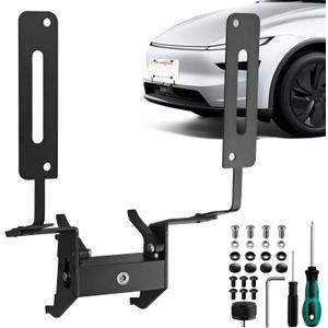 License Plate Holder for Tesla Model Y Juniper 2025 2026,Tesla Front License Plate Frame Mount, Anti-Theft Front Bracket with Tri-Wing Security Screws, Aluminum Alloy, No Drill Installation