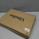 Folding Picnic Table with Storage Net, Matte Black Aluminum Folding Table 23.6" x 15.8", Adjustable Height Max 27.5", Lightweight Portable for Camping Travel Grill Indoor