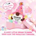 AceThrills Daughter Gifts from Mom Dad, Valentines Day Gifts for Daughter - Handmade Crochet Valentine Gnome Gift- Valentine's Day Easter Birthday Gift for My Daughters