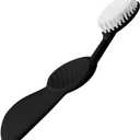 Radius Toothbrush, Flex Brush, Soft Bristles, Right Handed, Black Brush with White Bristles, BPA Free & ADA Accepted, Pack of 1 