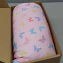 Toddler Pillow with Pillowcase - 13x18 My Little Dreamy Kids Travel Bed Pillows for Sleeping, Organic Cotton Small Pillowcase, Soft & Breathable, Machine Washable, Toddlers 2-5 Years Old (Flutter)