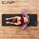 CAP 1" Extra Thick Yoga Mat, Exercise & Workout Mat with Strap, Black