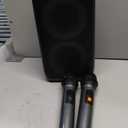 Karaoke Machine, Portable Bluetooth Speaker with 2 Wireless Karaoke Microphones, Karaoke Machine for Adults Kids with PA System,Stage Monitors Support TWS/TF/USB/AUX for Home Party Stage (Black)