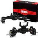 INJORA +5mm Diamond Portal Axles with Brass Steering Knuckles & Covers for 1/18 TRX4M Upgrade