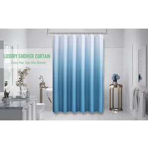 Daniel's Bath & Beyond 13 Piece Oasis Shower Curtain, 70" x 72", Aqua,