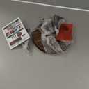 2 Pcs 8 inch Plant Stands, Small Floor Indoor Plant Stand, Mid Century Wood Planter Stand with Metal Leg, Round Modern Plant Stool for Indoor Outdoor Flower Pots (Brown)