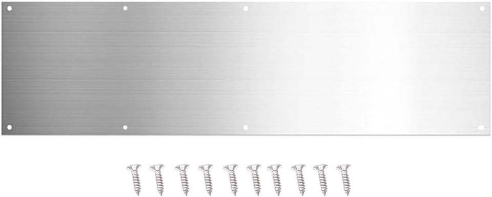 Door Kick Plate for Interior and Exterior Doors 8 x 34 fits Front or Back Door in Stainless Steel Finish Commercial Grade