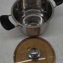 Stainless Steel Cooking Pot with Lid | 2 Quart (Dual Handle) | Perfect for Soup, Noodles, Baby Food | Induction & Gas Stove Compatible