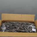 42 Inch Extra Large Christmas Tree Collar, 8 Piece Durable Hyacinth Christmas Tree Base Cover, Handmade Wicker Xmas Tree Collar Adjustable Tree Skirt for Artificial Tree Pencil Tree - Black Wash