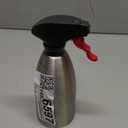 Evo Oil Sprayer 18/8 Stainless Steel, Non-Aerosol for Olive, Cooking Oils, and Vinegars, Silver, 16-Ounce Capacity