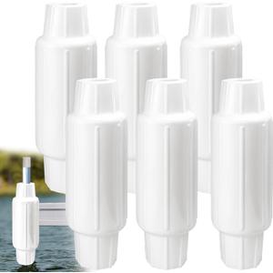 Dock Fender Bumper for Post,Boat Dock Bumpers Slide-Over Post Pole,Slip-On Dock Leg Pipes,Vertical Protection Dock Guards,Soft UV-Resistant Marine-Grade Vinyl, 17.6 Inch Length