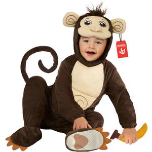 Morph Monkey Costume Kids, Monkey Costume Toddler, Baby Halloween Costumes, Kids Halloween Costumes (1-2 Years)