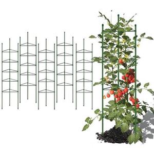 Tomato Cage, 6ft Tomato Cages for Garden 6-Pack Tomato Cage Support Green Garden Plant Sticks/Stakes for Climbing Plants, Vegetables, Fruit, Flowers