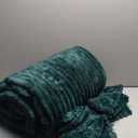 BEDELITE Fleece Queen Comforter Set -Super Soft & Warm Fluffy Dark Green Bedding, Luxury Fuzzy Heavy Bed Set for Winter with 2 Pillow Cases