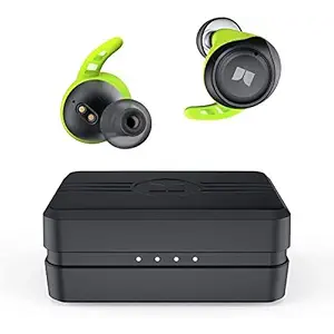 Monster Champion True Wireless Earbuds, Bluetooth 5.4 IPX8 Waterproof Sports Headphones with aptX Deep Bass, CVC 8.0 Noise Cancellation, Type C Quick Charge, 100Hrs Charging Case