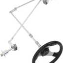 DNYSYSJ Steering Wheel Assembly 640mm Front Steering Gear Rack Joint Tie Rod & Wheel Assembly Tie Rod Ball Rack Joint Strut Knuckle Spindle Kit for 168cc Go Kart UTV ATV USA STOCK