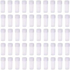 5ml Plastic Test Tubes Small Bottle Vial Storage Vial Storage Container for Lab -32pcs