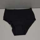 AI Washable Absorbency Urinary Incontinence Underwear for Women Seamless Cotton Leak Proof High Waist Panties, Black (Medium)