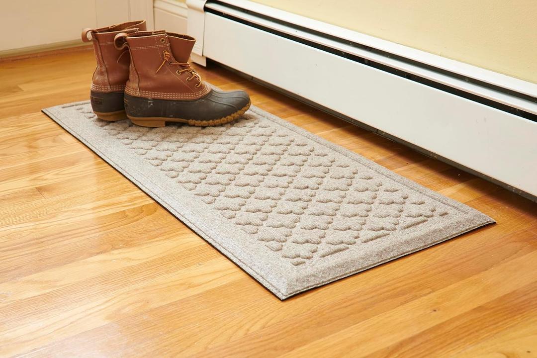Artisan Entry Indoor Mats for Entryway, Durable & Easy to Clean Tray for Boots, Anti-Slip & Water-Resistant for Front Room, Made in The USA, 15" x 36", Taupe