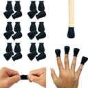 Extra Small Silicone Chair Leg Floor Protectors with Felt, FIT 19/32 to 15/16 Glide Chair Leg Caps Silicon Furniture Leg Feet Cover Bottom Slide Protect Hardwood Floors No Scratches No Noise 24 Pack