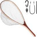 SF Fly Fishing Landing Net Soft Rubber Mesh Trout Net Catch and Release Net
