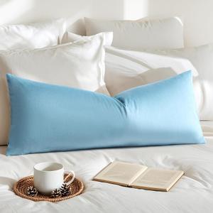 Artscope Luxury Velvet Lumbar Pillow Cover Super Soft Decorative Rectangle Throw Pillow Covers Case Cushion Covers for Sofa Couch Bedroom Car Decor 14x36 Inch Light Blue