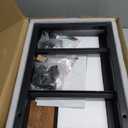 YAOHUOO Large Printer Stand with Storage Drawer, 2-Tier Under Desk Table for Home Office, Fits Fax Machine/3D Printer/Scanner (Brown)