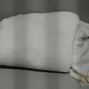 Boho Linen Curtains - 96 Inch Long, 2 Panel Off White Country Farmhouse Curtains for Bedroom & Living Room - Light Filtering Rod Pocket Drapes (52" W x 96" L, White)