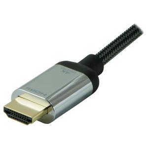 GE HDMI Cable, Premium, Ethernet, HDMI Certified, 4 Foot HDMI, Ultra HD, Full HD 1080p, HDR Capable, 18 Gbps 4K 60Hz HDMI, Smart TVs, Roku, Fire Stick, Streaming Devices, Blu Ray, Cable, 33511