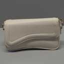 onhtit Small Shoulder Bag for Women Clutch Hobo Purse with Zipper Crossbody Purse Retro Vegan Leather Tote Handbag (03-beige)