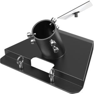 Starlink Pipe Adapter, 360 Adjustable Carbon Steel Starlink Pole Mount Fits 1 to 1.4, Starlink Mount for Starlink Standard Dish V3 (Pipe Not Included)