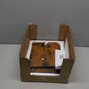 Huxitocan Retro Office Can, Iron and Wood Combination Bedroom Garbage Can, Rectangular Design Wastebasket with Handle, Industrial Style  Can for Home Office, 4.5 Gallon (Patent Pending) (Large 1PC)