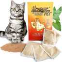 10 Pack Silvervine Powder Packets for Cat Toys,Organic Gall Fruit Powder(Matatabi),Refillable Catnip Toys Biodegradable, Non-GMO, Chemical-Free Refill Packs for Cats