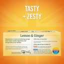 Twinings Lemon & Ginger Herbal Tea Individually Wrapped Bags, 100 Count (Pack of 1), Tangy Lemon, Spicy Ginger, Naturally Caffeine-Free, Enjoy Hot or Iced, 100 Teabags (EXP 02/19/29)