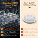 Dishwasher Safe Snackle Box Container 8 Compartments - Divided Serving Tray with Lid and Handle - Portable Snack Box BPA Free - Premium PCTG Plastic Snack Tray