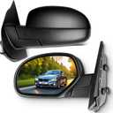 SCITOO Side View Mirrors Fit For 2007-2013 For Chevy Silverado For GMC Sierra (07 fit New Body) Power Heated For Chevy For GMC Pair Automotive Exterior Mirrors