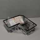 SWTYMIKI Stainless Steel Corner Shower Caddy, Shower Storage Basket Shelves with 11 Hooks, 2-Pack Shower Organizers Built-in Soap Holder No Drilling Shower Racks for Bathroom, Bronze (2-tier, Z-bronze)