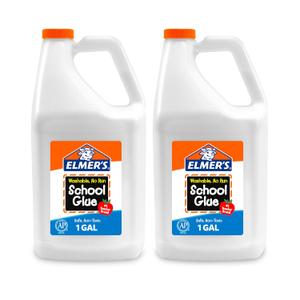 Elmer's Liquid School Glue Washable 1 Gallon 2 Count - Great for Making Slime, #1 Teacher Brand (White) Elmer's Liquid School Glue Washable 1 Gallon 2 Count - Great for Making Slime, #1 Teacher Brand (White)