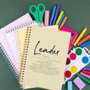 OXW Thank You Gifts for Leader, Meeting Notebook for Work, Appreciation Gift for Mentor Boss Manager, Office Supplies Leadership Gifts, Cream College Ruled Hardcover Spiral Notebook 5.5 x 8.3