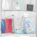 Mesh Shower Organizer Hanging Caddy Quick Dry Bathroom Storage for Toiletry Accessories with Rotating Hanger (8 Pockets)