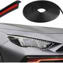 carleef T-Type Car Weather Stripping,16.4FT Rubber Seal Strip for Headlight Sealant/Car Wheel Eyebrow Rubber Seal,Universal Automotive Weather Stripping Fills Every Gap of Your Car (8MM)