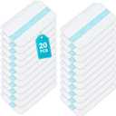 20 Pcs Blue Disposable Mop Pads Refill for Shark Vacmop VM252 VM200 VM190 VM250 VM251 VM200C VM252C QM250 VC205 VM250, Shark Vacmop Replacement Pads, Part VMP30