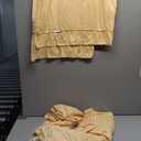 Deep Champagne Backdrop Curtain 4 Panels-Wrinkle-Free Curtains Polyester Photography Drapes for Baby Shower Birthday Party Photo Background Backdrop Stand- 16 X10FT (Champagne)