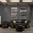 2 x Guvana Black Wallpaper Peel and Stick Concrete Contact Paper Faux Cement Textured Wallpaper Modern DIY Removable Self Adhesive Wall Paper for Living Room Kitchen Wall Covering Vinyl Roll 15.7"x394"
