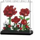 ZvveIIa Flower in A Box-DIY Building Blocks for Adults, Eternal Rose Bonsai with Display Case, Home & Office Decor, Adult Relaxing DIY, Creative Architecture Model Kit