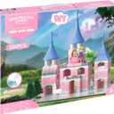 286 PCS Princess Castle Building Blocks Kit for Girls 6-12, Mini Brick DIY Craft Dream Castle Playset, STEM Creative Construction Building Toys, Fantasy Castle Set Gifts for Kids Age 6+