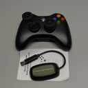 W&O Wireless Controller Compatible with Xbox 360 2.4GHZ Gamepad Joystick Wireless Controller Compatible with Xbox 360 and PC Windows 7,8,10,11 with Receiver (Black)