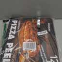 Pizza Peel Aluminum Pizza Spatula, MOVNO 12 inch Metal Pizza Paddle(12"x 14") with Rocker Cutter Foldable Wood Handle, Server for Family Pizza Oven Baking Pizza, Dough, Bread & Pastry