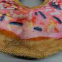 Doggijuana Tuffer Chewer Plush Dog Toy | Funny Dog Toy Plush with Juananip Catnip for Dogs | Calming Aid for Dogs | Interactive Squeaky Chew Toy for Play (Sprinkled Donut) (Standard)